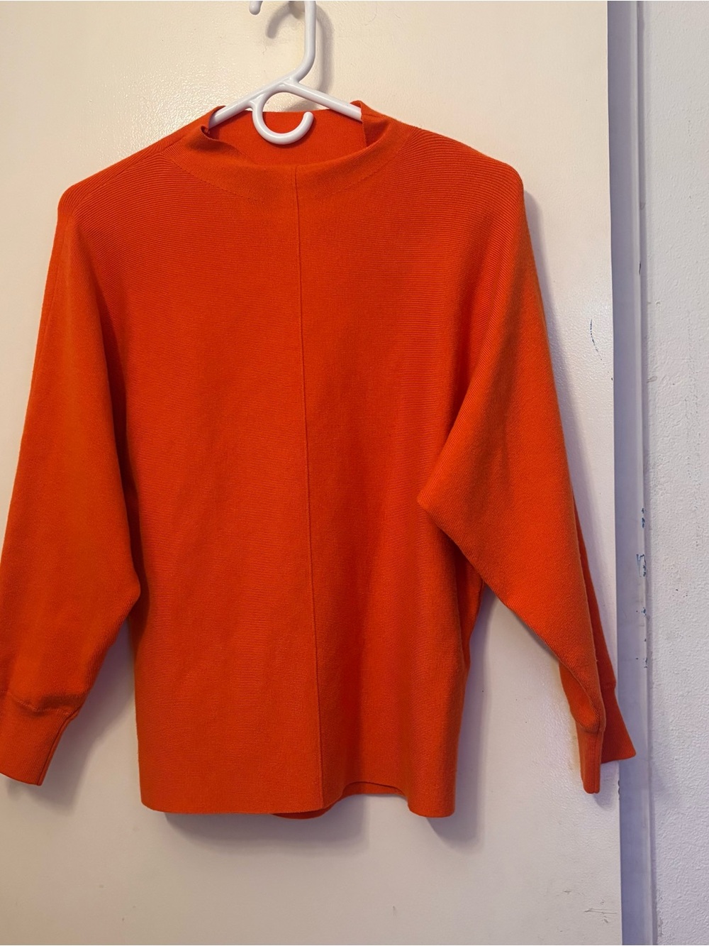 Anthropologie Bright Orange Short-Sleeve Knit Tee
